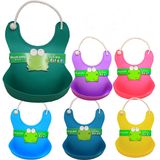 Wholesale Washable Waterproof Food Grade Silicone Bibs