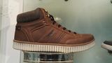 Popular Brown Color Outdoor Casual Shoes Men's High Top Design Leisure Shoes