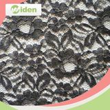 Factory Direct 150 Cm Black Color Nylon Italian Lace Fabric