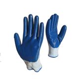 13G Zebra Polyester Shell Nitrile Coated Gloves
