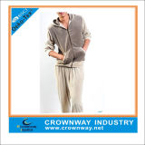Mens Comfort Warm Gray Velvet Homewear for Wholesale