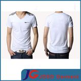 Simple Style White T-Shirt for Men (JS9033m)