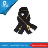 Close End Brass 5mm Teeth Gold Colour Metal Zipper