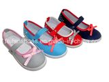 Children Girls Canvas Shoes Injection Flat Shoes (LB0119)