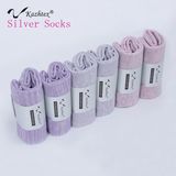 Anti-Bacterial and Anti-Odour Cotton Socks Made of Silver Fiber for Women