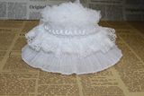 Wholesale White Elastic Ruffle Lace for DIY