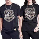 New Style Short Tee Shirt for Lovers with Printing