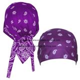 OEM Produce Paisley Cotton Biker Sports Doo Rag Red Paisley Bandana Headwrap Cycling Head Scarf