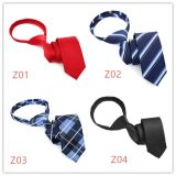 New Design Men's Fashionable Woven Silk Tie Zipper Tie (Z01/02/03/04)