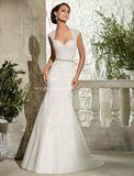 New Fashion Mermaid Wedding Gown Open Back Bridal Dress