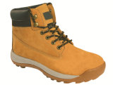 Ufa096 Nubuck Leather Safety Shoes Cowboy Safety Boots