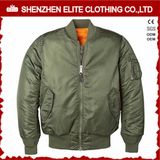 Ma-1 Quilted Bomber Flight Jacket with Zippers