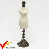 Vintage Beige Jewelry Stand Mini Mannequins