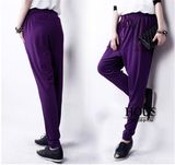 P1148 Autumn Solid Plus Size Loose Casual Harem Pants