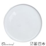 White Glaze Wholesale Narrow Rim Dinner Plate