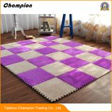 Soft EVA Foam Floor Mat for Kids Puzzle Play Room Mats, Home Furnishing EVA Suede Badminton Court Yoga Tabale Mat