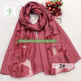 2018 Retro Rotary Rose Cutting Silk Scarf Fashion Lady Shawl