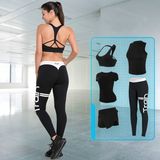 5PCS/Set Hot Sale Europe and America Active Wear Women Sportswear