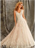 2018 Lace A-Line Prom Evening Cocktail Bridal Wedding Dresses Wd1344