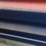 3k 200g Red Twill Carbon Aramid Hybrid Fabric