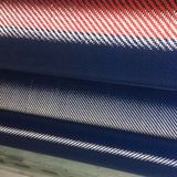 3k 200g Red Twill Carbon Aramid Hybrid Fabric