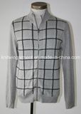 Men Knitted Long Sleeve Full Zipper Cardigan Sweater (15-06)