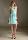 Chiffon with Strap Shot Homecoming Bridesmaid Dresses (BD3052)