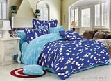 4pieces Colorful Soft Cotton Duvet Cover Bedding Set