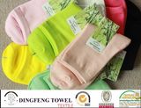 100% Bamboo Fiber Anti-Bacterial Itch Colorful Ladies Sock