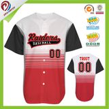 Full Dye Sublimation Custom Button Down Baseball Jersey Wholesale