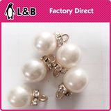 White Shank Hook ABS Pearl Button