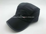 High Quality Quick Dry Caps with Rubber Logo