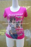 Sublimation Printing Rhinestone T Shirt, Ladies T Shirt