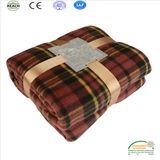 Strip Printing Polar Fleece Bedding Blanket Double Size Set