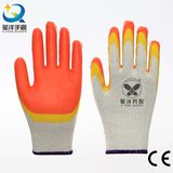 Cotton Shell Double Color Latex Dipping Safety Work Glove