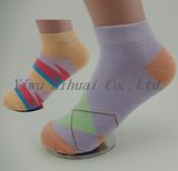 Combed Cotton Fashion Patterns Ladies' Women's Boat No Show Socks