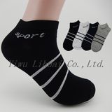 Sports Men Socks Cotton Classical Stripe Boat No Show Socks