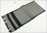 Men's Womens Unisex Reversible Cashmere Feel Winter Warm Checked Diamond Printing Thick Knitted Woven Scarf (SP817)