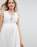 Custom Women's Maternity Ladder Trim Dress