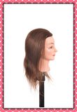 100% Human Hair Mannequin Head 16inches for Beauty School Training