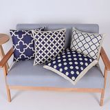 Digital Print Decorative Cushion/Pillow with Geometric Pattern (MX-62)