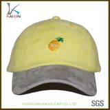 Embroidery 6 Panel Dad Hat Women Suede Baseball Cap