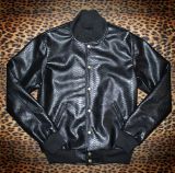 Snake Skin Leather Jacket