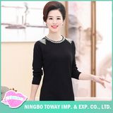 Cashmere Cable Knit Women Long Black Cardigan Sweater