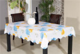 Colorful PVC Printed Pattern Tableclth Flannel Backing Tablecloth