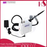 HS08AC-Sk Airbrush Kit Compressor Nail Art Tattoo Dual Action Spray Air Brush Gun Set