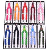 Fashion Toddlers Y Shape Skinny Elastic Braces Suspender Multi Colors