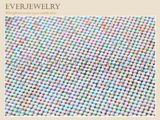 Colorful Dome Glass Hot Fix Rhinestone Mesh