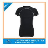 Custom Womens Running Fitness Sport Clothing with Flat Lock Stitching