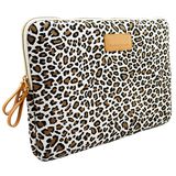 Leopard Print Zipper Neoprene Laptop Sleeve (NLS010)